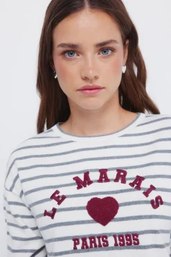 Mujer Springfield Jerséis>Jersey "Le Marais" corazón