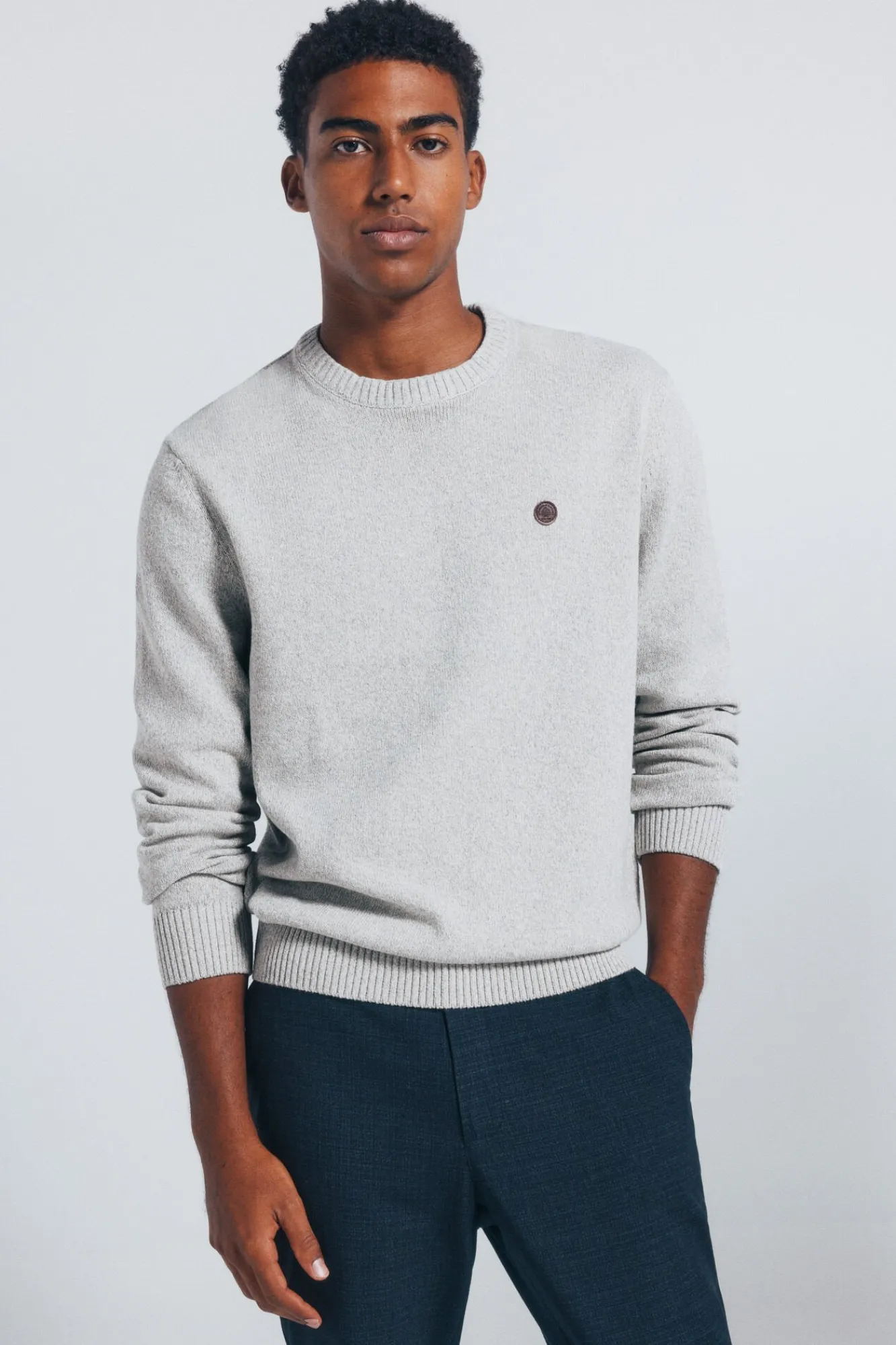 Hombre Springfield Jerséis>Jersey liso fantasía torzal