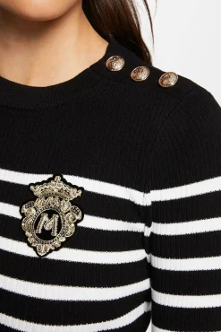 Mujer Morgan Jerséis>Jersey manga larga con rayas