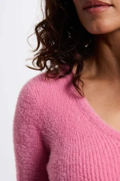 Mujer Morgan Jerséis>Jersey manga larga punto aterciopelado