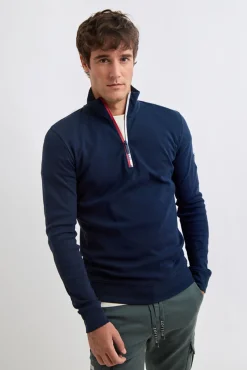 Hombre Williot Jerséis>Jersey Media Cremallera Contraste