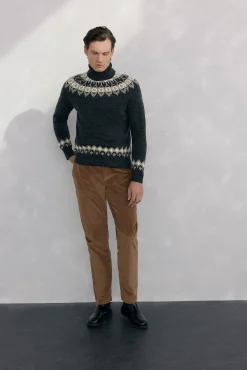 Hombre Pedro del Hierro Jerséis>Jersey navidad con lana y alpaca cuello alto