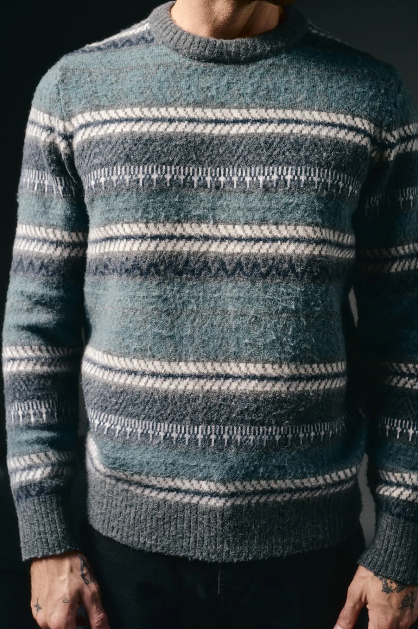 Hombre OOTO Jerséis>Jersey navideño cuello caja