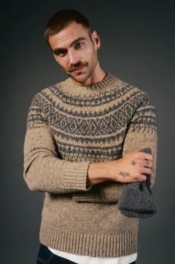 Hombre OOTO Jerséis>Jersey navideño jacquard cuello caja