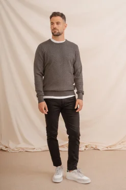 Hombre Celopman Jerséis>Jersey Nudos Cuello Caja