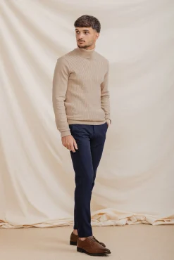 Hombre Celopman Jerséis>Jersey Nudos Cuello Vuelto