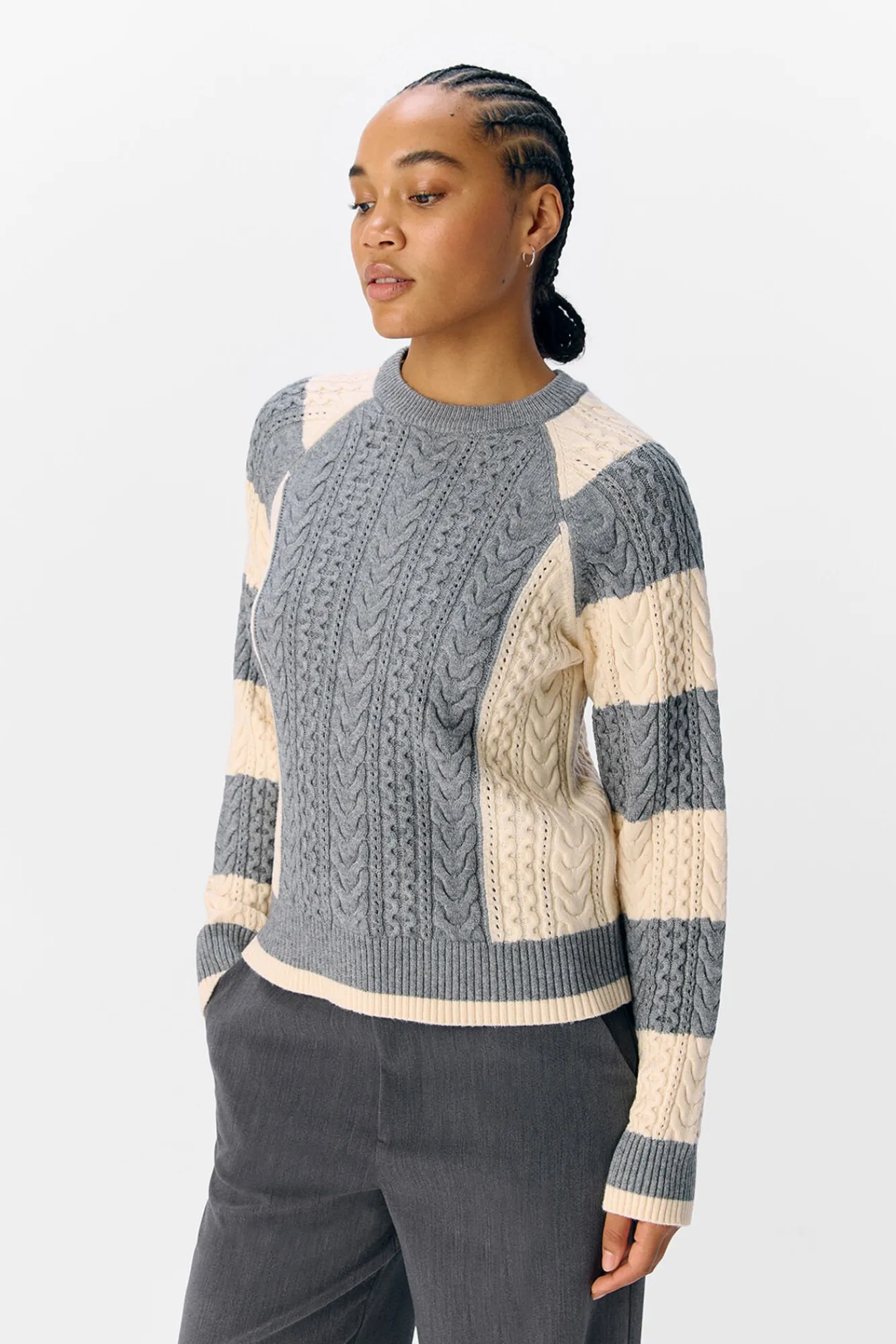 Mujer Object Jerséis>Jersey ochos bicolor