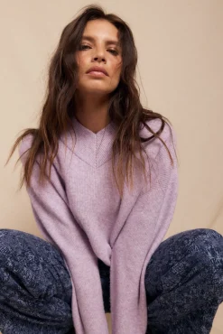 Mujer Slowlove Jerséis>Jersey perlado pico