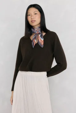 Mujer Pedro del Hierro Jerséis>Jersey pico detalles de mini ochos