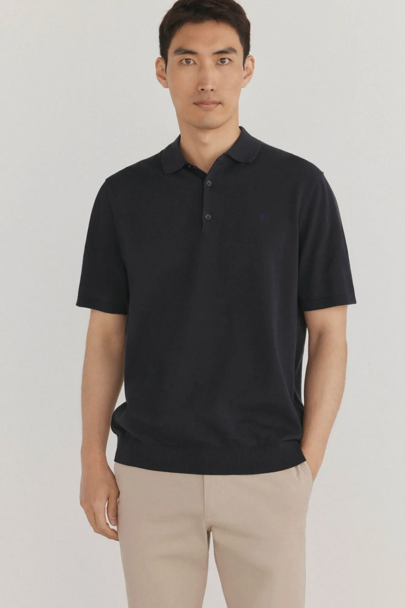 Hombre Pedro del Hierro Polos|Jerséis>Jersey polo premium manga corta algodón