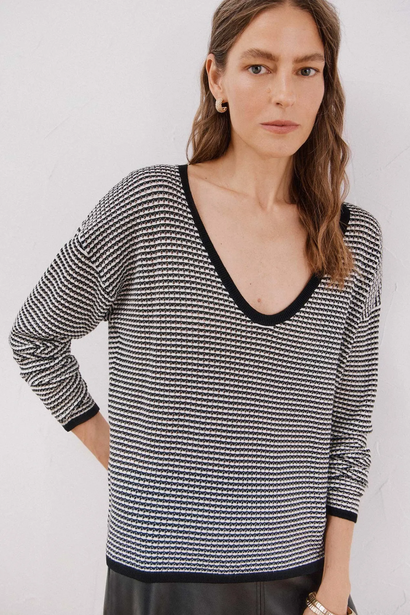 Mujer Cortefiel Jerséis>Jersey punto bicolor