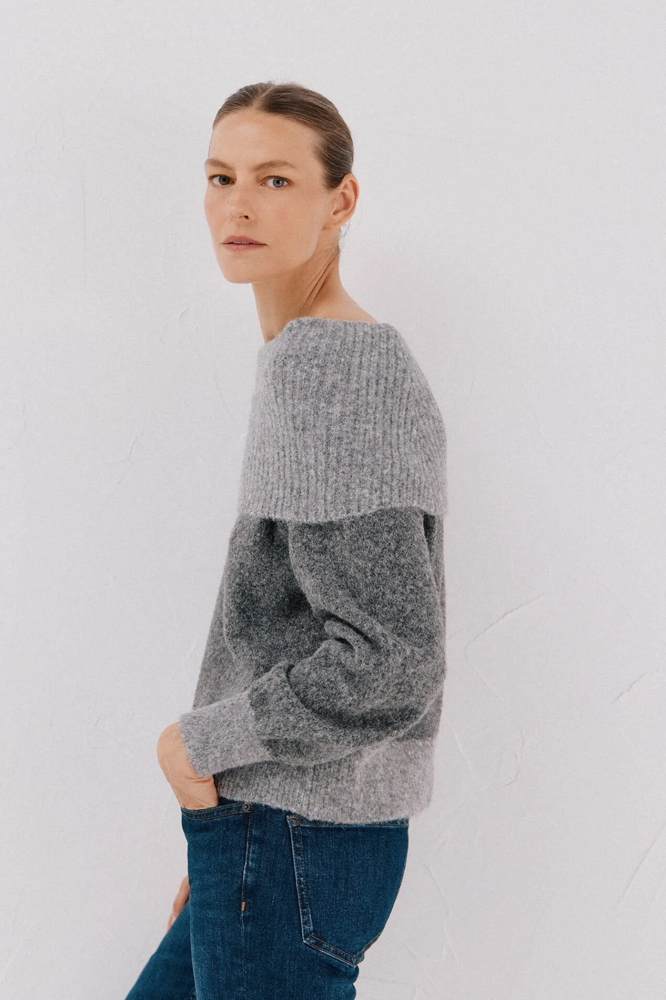 Mujer Cortefiel Jerséis>Jersey punto combinado