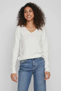 Mujer Vila Blusas|Jerséis>Jersey punto cuello pico
