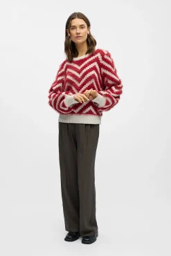 Mujer Object Jerséis>Jersey punto efecto pelo