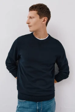 Hombre Cortefiel Jerséis>Jersey punto fino algodón cuello redondo