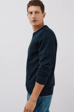 Hombre Cortefiel Jerséis>Jersey punto fino algodón cuello redondo