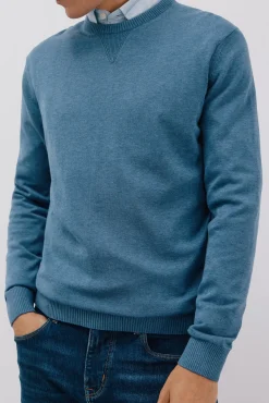 Hombre Cortefiel Jerséis>Jersey punto fino algodón cuello redondo