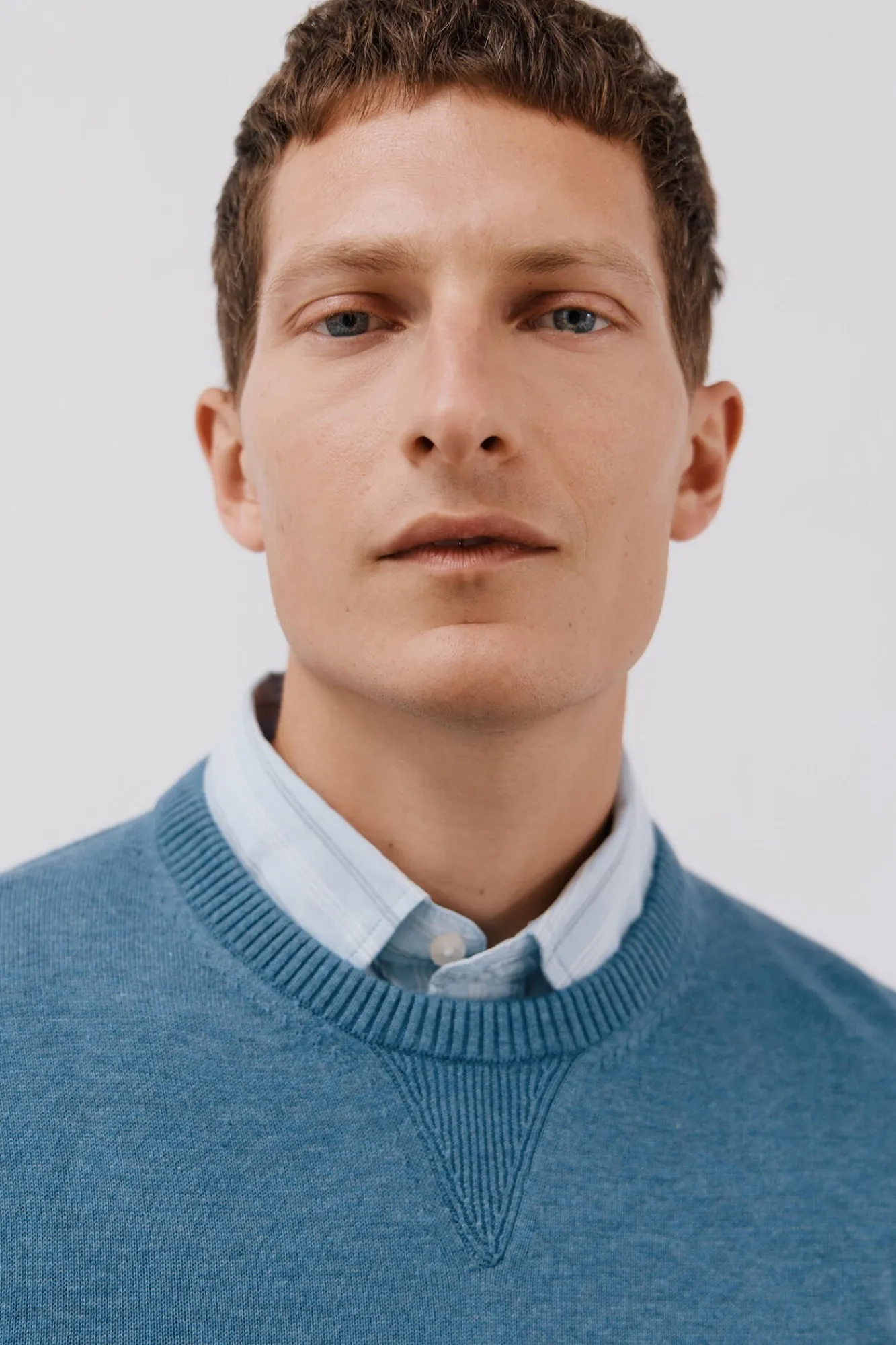 Hombre Cortefiel Jerséis>Jersey punto fino algodón cuello redondo