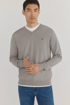 Hombre Pedro del Hierro Jerséis>Jersey punto fino algodón premium cuello pico