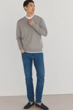 Hombre Pedro del Hierro Jerséis>Jersey punto fino algodón premium cuello pico