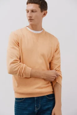 Hombre Cortefiel Jerséis>Jersey punto fino algodón cuello redondo
