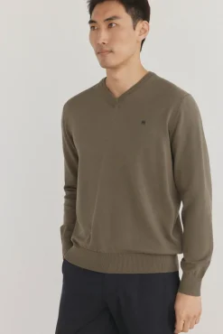 Hombre Pedro del Hierro Jerséis>Jersey punto fino algodón premium cuello pico