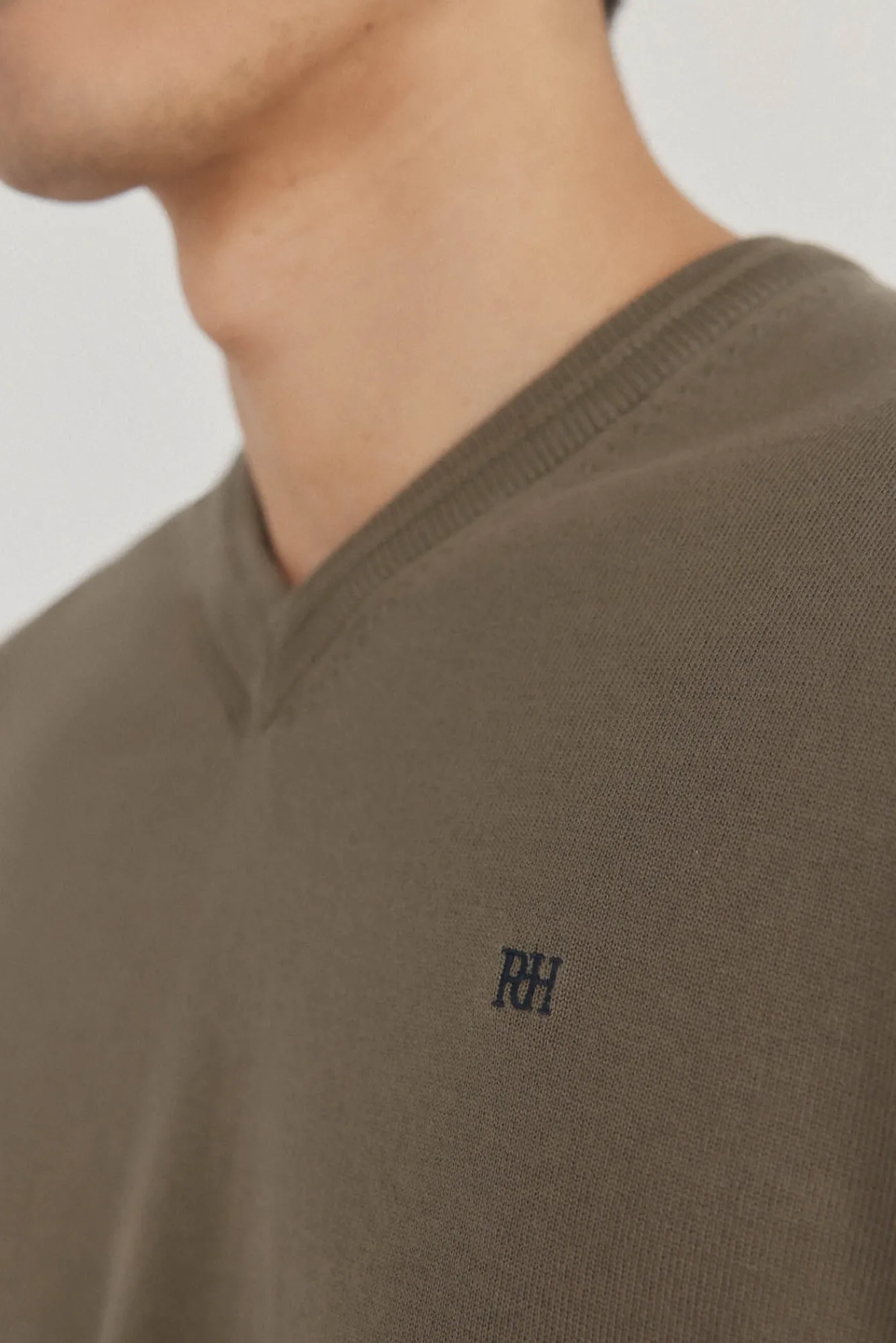 Hombre Pedro del Hierro Jerséis>Jersey punto fino algodón premium cuello pico