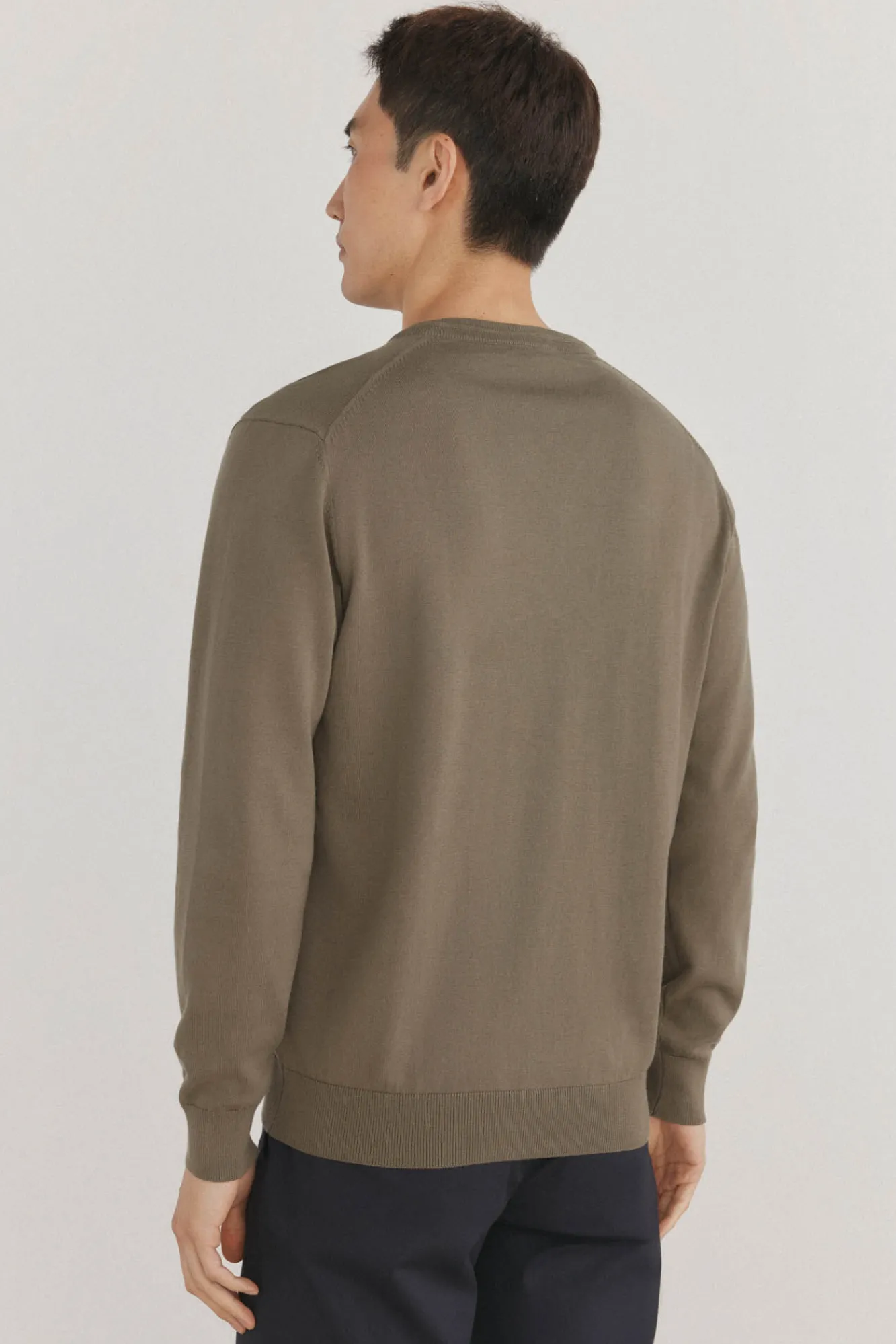 Hombre Pedro del Hierro Jerséis>Jersey punto fino algodón premium cuello pico