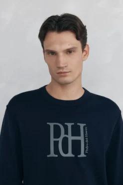 Hombre Pedro del Hierro Jerséis>Jersey punto fino big logo