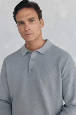 Hombre Pedro del Hierro Jerséis>Jersey punto fino cuello polo estructura