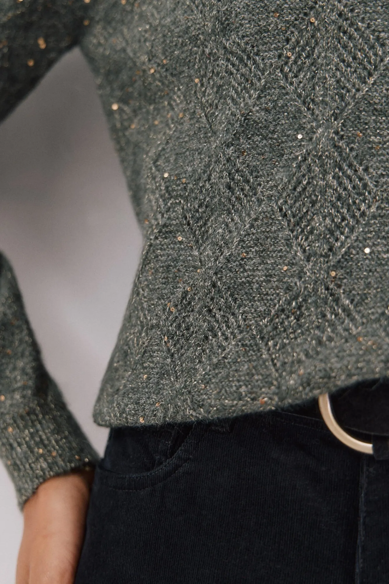 Mujer Cortefiel Jerséis>Jersey punto lentejuelas