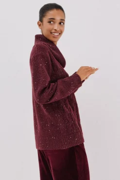 Mujer Cortefiel Jerséis>Jersey punto lentejuelas