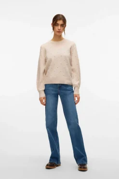 Mujer Vero Moda Jerséis>Jersey punto lunares con textura