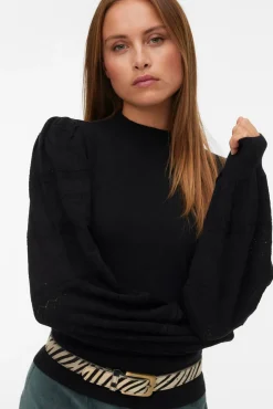 Mujer Vero Moda Jerséis>Jersey punto manga efecto encaje