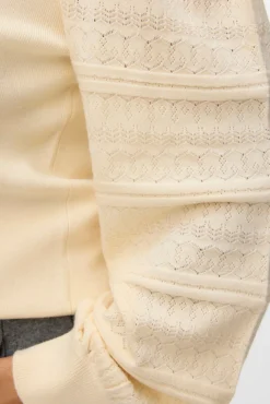 Mujer Vero Moda Curve Jerséis>Jersey punto manga encaje talla grande