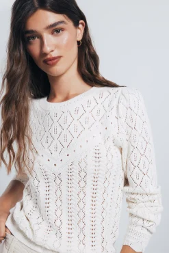 Mujer Springfield Jerséis>Jersey punto pointelle