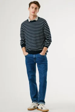 Hombre Pepe Jeans Jerséis>Jersey Punto Rayas Fit Regular