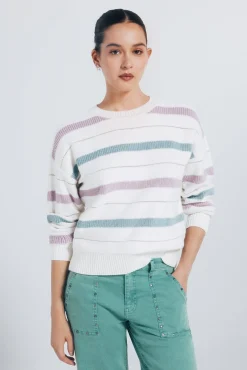 Mujer Springfield Jerséis>Jersey rayas lurex