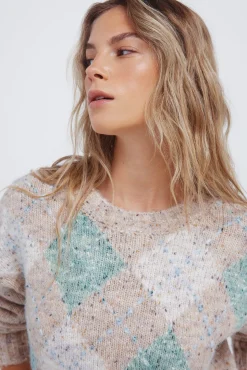 Mujer Springfield Jerséis>Jersey rombos jaspeado