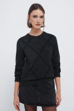 Mujer Springfield Jerséis>Jersey rombos lentejuelas