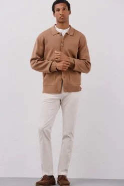 Hombre Cortefiel Jerséis>Jersey sobrecamisa punto algodón