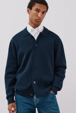 Hombre Cortefiel Jerséis>Jersey sobrecamisa punto algodón