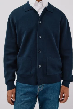 Hombre Cortefiel Jerséis>Jersey sobrecamisa punto algodón