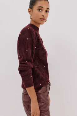 Mujer Cortefiel Jerséis>Jersey tachas doradas