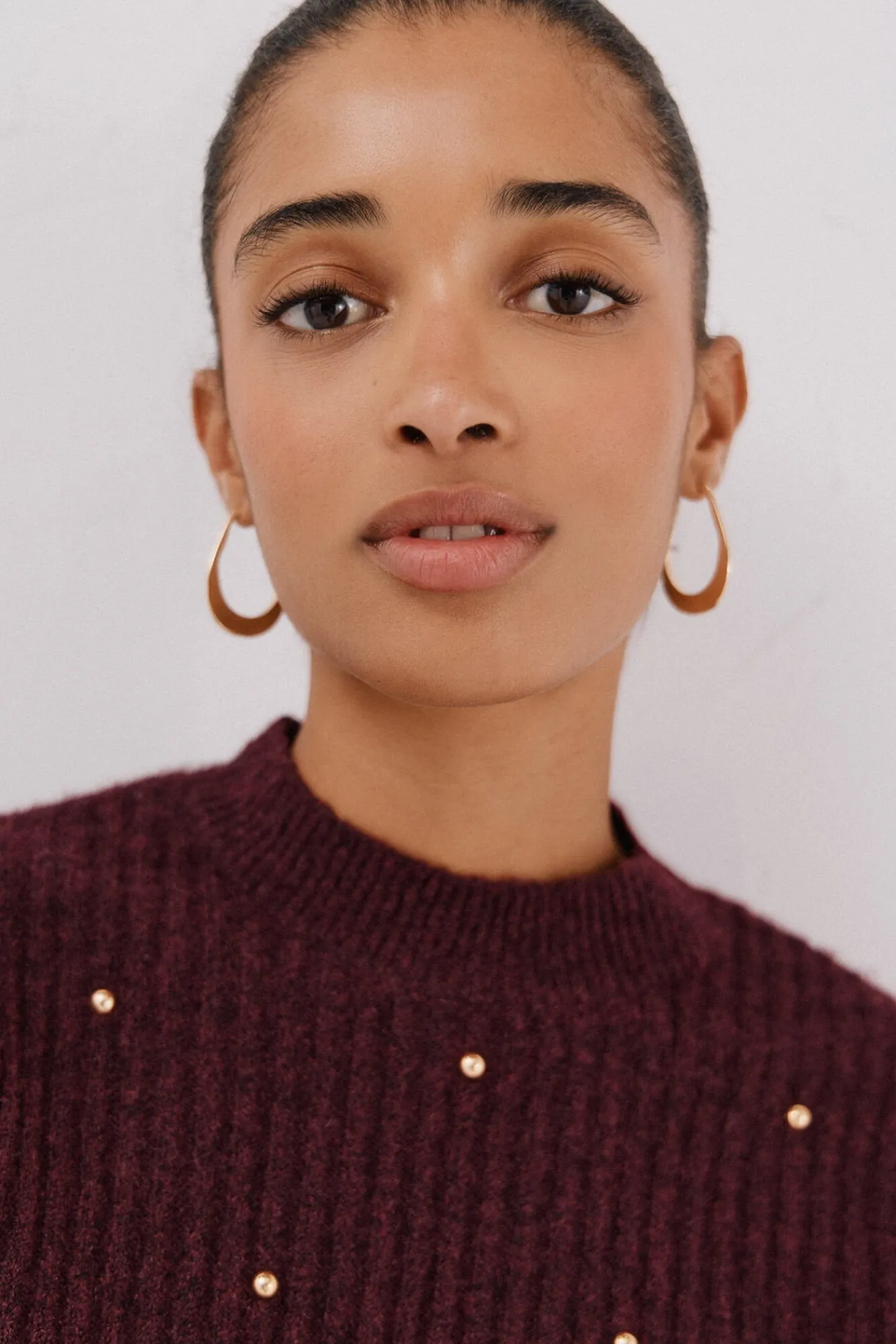 Mujer Cortefiel Jerséis>Jersey tachas doradas