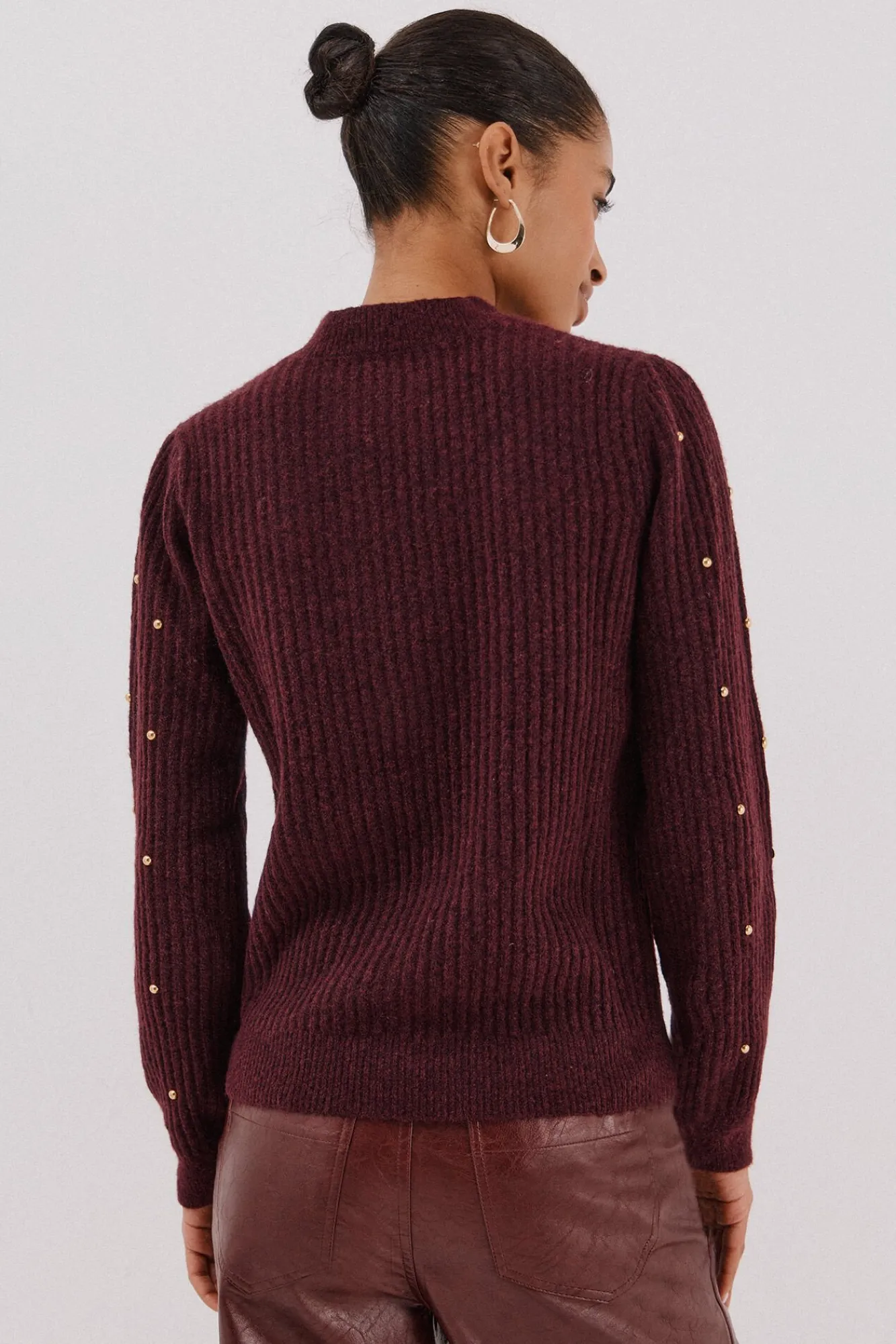 Mujer Cortefiel Jerséis>Jersey tachas doradas