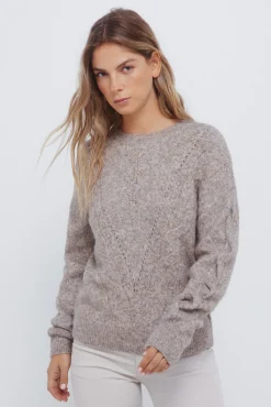 Mujer Springfield Jerséis>Jersey trenza uve