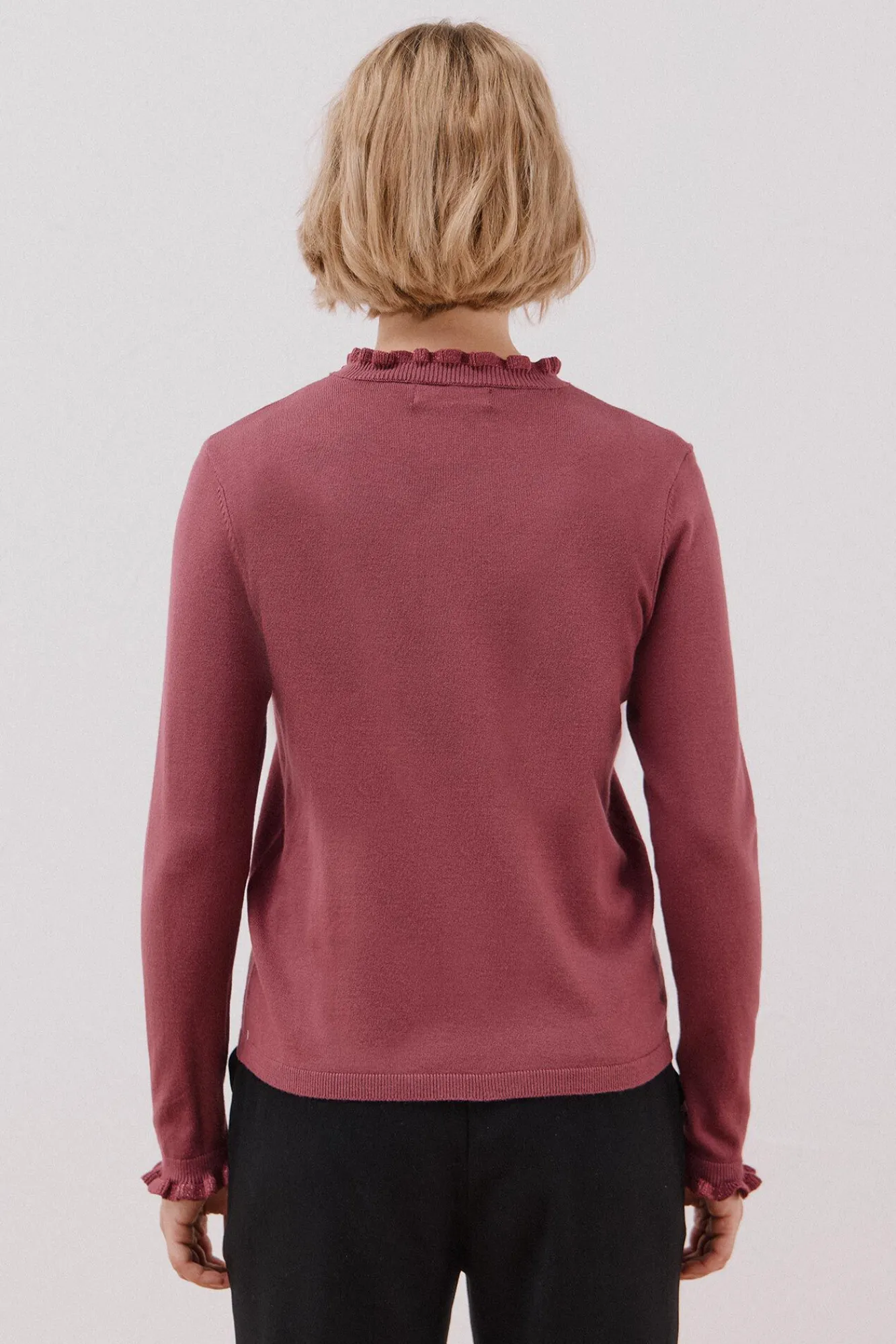 Mujer Cortefiel Jerséis>Jersey volante cuello