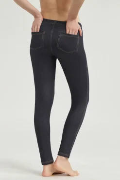 Mujer DIM Pantalones>Legging largo efecto vaquero de mujer