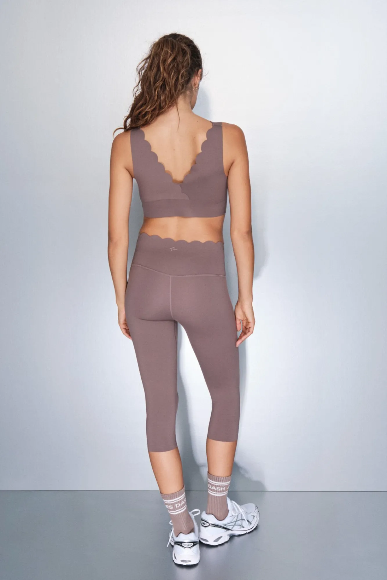 Mujer Dash and Stars Deporte>Leggings COMPRESSIVE pirata marrón